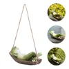 Interior Decorations 1pc Garden Swing Frogs Pendant Lovely Animal Modern Outdoor Courtyard Ornaments Resin Crafts