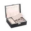Jewelry Packaging Box Necklace Ring Display Earrings Storage Casket High Grade Leather 211012
