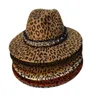 Leopard Zebra Fedora 모자 여성을위한 모자를 느꼈다 남자 Fedoras 벌크 여자 맨 넓은 브림 모자 여성 남성 재즈 파나마 최고 모자 2021 가을 겨울 도매