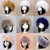 Basker y ryska faux päls kepsar vinter elastiska öronmuffar turban tjock lurviga hårband kvinnor pannband hatt utomhus skidhattar3978793
