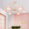 Pendant Lamps Nordic Wooden LED Chandelier Turn To Modern Dining Light Ceiling Living Lamp Bedroom Lighting