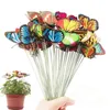 Flutterby Garden Stakes - Colorful Whimsical Yard Decor for Outdoor Flower Beds, Pots & Planters
