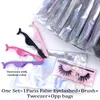 Makeup Eyelash Packaging Box Eye Lashes Set Thick Lengthening 20 Style Single Packaging Boxes With Tweezer Brush Opp Bag7430906