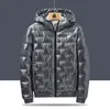 Autumn Bubble Padded Clothes Winter Jackets Men Bright Parka Thickened Warm Silver Waterproof Jackets Men Snow Coats M-6Xl 211104