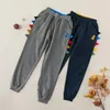 Spring and Summer Autumn Stylish 3D Dinosaur Embroidered Pants Bottoms Jeans for Boy Kids Clothes 210528