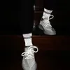 Vetements Yansıtıcı Çorap Sokak Moda Spor Rahat Güzel Çorap Nefes Orta Tüp Sonbahar Kış Çorap