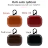 PU Leather AirPods Pro Cases Luxury Protective Cover med Anti-Lost Buckle Air Pods 2/3 Hörlurar Earpods Fundas Bluetooth Earphone Case