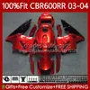 Carrosserie OEM pour HONDA CBR 600CC 600RR 600F5 03-04 Corps 71No.137 CBR600F5 CBR 600 RR F5 CC 2003 2004 Orange noir CBR-600 CBR600 RR CBR600RR 03 04 Carénage de moulage par injection