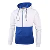 Mode Mannen Bomber Windbreaker Jas Lente Herfst Heren Casual Hooded Sport Buiten Running Fitness Patchwork Coat 210811