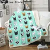 New 3D Pets Printed Flannel Blanket Animal Pattern For Sofa Bedding Travel Soft Blankets Bedspread Home Textile Decor