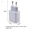 20W PD USB Väggladdare Strömförsörjning Snabbladdare Adapter TYPE C-kontakt Snabbladdning för Samsung iPhone 12 11 Pro max