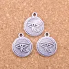 67 Stück Antik-Silber überzogene Bronze vergoldet Auge des Horus Charms Anhänger DIY Halskette Armband Armreif Erkenntnisse 15 mm