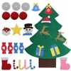 Fai da te Feltro Albero di Natale Appeso a parete artificiale Ornamenti Decorazione per regali di anno Giocattoli per bambini Casa 211019