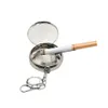 Pocket Ashtray/Vehicle Cigarette Ashtray Mini Stainless Steel Ashtray with Key Chain and Cigarette Snuffer