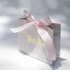 Emballage cadeau 20 pièces merci sac boîte pour fête bébé douche papier chocolat boîtes paquet/mariage Thanksgiving faveurs bonbons fourre-tout