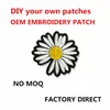 Bricolage votre propre patch de couture OEM conception personnalisée n'importe quelle taille Logo marque de qualité patchs de vêtements brodés papier de transfert de chaleur