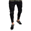 MEN039S штаны Cysincos Men Men Cool Designer Brand Black Jeans Skinny Rusted Stenm Slim Fit Hop с отверстиями мужского jens2845629