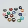 Natürliche Edelstein-Anhänger, Donut-Anhänger, Bulk-Schmuckherstellung, Charms für Halsketten, 28 mm, gemischte Farben