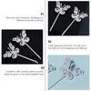 Pinces à cheveux Barrettes 2Pcs Strass Papillons Clip Barrette Pour Mariage Proms Fête D'anniversaire