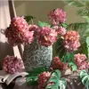 装飾的な花の花輪ワンシルクレトロカラーハジアフラワーステムの人工的な短いHyllagneaの枝フローラルデー