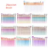 Special Link to US Diamond Makeup Brushes 20pcs Set Powder Brush Kits Face and Eye Brush Puff Batch Colorful Brushes Foundation brushes