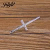 10st / Lot Cross Shape Connector Lyxigt Rhinestone Armband Neckalce Pendants Göra Kvinnor Smycken Resultat DIY