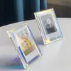 Dubbelsidig 3-tums Polaroid Acrylic Stark Magnetisk PO-ram Transparent Kampanjdisplay Stativ Etikettpapper