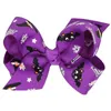 accessori per capelli bambina costumi di halloween per bambini fiocchi per capelli clip stampati fiocchi jojo ragazze fiocchi di zucca cheer regali interi 9822047