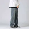 Men's nostalgic washed jeans straight street clothing retro loose hip hop designer 0124