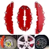 4PCS 5 Colors ABS Plastic Car 3D Disc Brake Caliper Covers Front & Rear Accessories Kit Size M S Universal256s