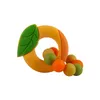 baby fruit teether Cartoon Silicone Fruits Toys Strawberry Mango Teethers Bracelet teething M3561