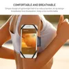 Borse da esterno Porta cellulare da corsa con fascia da braccio con cinturino estensore gratuito Polso da braccio 2 in 1 nero, adatto per smartphone da 4.0 '' - 7.0 ''