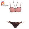 Andzhelika Sexy Leopard Bikini 2021 Summer Femmes Maillot de bain Push Up Bikini Set Maillots de bain Plage Maillot de bain Monokini 210305