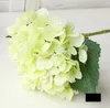 100pcs Hydrangea avec feuilles Hydrange Belle Fleur de mariage Floral Noël Événement de Noël Table Decoration en gros