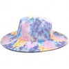 Fedoras Chapéus Para Mulheres Homens Grande Brim Tintura Tintura Inverno Com Pérola Cap Panamá Fascinador Multicolor Blue Branco Felted Hats