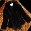 Hiver femmes manteaux de fourrure blanc noir épais chaud fausse fourrure veste courte survêtement 211019