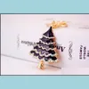 Sleutelringen Sieraden Rhinestone Meisjes Kerstboom Hanger Crystal Sleutelhangers Dames Tas Decoraties voor Party Aessoires Drop Delivery 2021 XSP