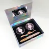 2021 New Custom Custom Eyelash Book with Eyelash Cominer Tweezers 25mm Mink Lashes False Eyelashes Box6883896
