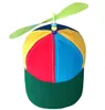 Kids Baseball Cap Bamboe-Copter Emmer Hoed Jongen En Meisje Zonhoeden Windstick Zonnescherm Diverse Kleuren Rainbow Sports Caps WMQ1357