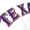 Camisa personalizada costurada Derek Holland 2010 World Series adicionar número de nome Camisa de beisebol