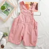 Girls Jumpsuit Summer Kids Clothes Boy Overalls Shorts Toddler Jumpsuits For Children Pants 210611