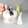 Parti Dekorasyonu Düğün Favor ve Dekorasyonu-Aşk Gelin Damat Çift Figüre Kek Topper305L