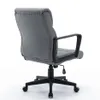 ABD Stok Ticari Mobilya Ofis Sandalye Bahar Yastık Orta Geri Yönetici Masası Kumaş Sandalye PP Arms ile 360 ​​Döner Görev Sandalları A24