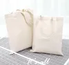 Wholesaleキャンバスバッグプレーンアウトドアストレージバッグ再利用可能エコショッピングポーチ女性多機能トートバッグ化粧収納ケースショルダーポーチ