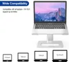 Support d'ordinateur portable en aluminium LSX3, support ergonomique réglable pour ordinateur portable, support d'ordinateur compatible avec MacBook Air Pro, Dell, HP, Lenovo More 10-15,6" ordinateurs portables