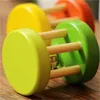 Wholesale Baby Rattles Bell Kids Infant Wooden Musical Instrument Comforting Toy Rattle Jingle Hand Bell Ring Baby