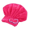 Microfibre Quick Hair Drying Bath Towel Spa Bowknot Wrap Towel Cap Bathroom Accessories Thick Bonnets Women Shower Caps RRB13520