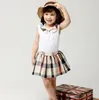 Retail 2021 Girls Dress 2 PCS مجموعة Summer Valentine039S Love Heart Printed Aline Princess Dress Dress Bird Dresses Kids Desi1536249
