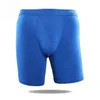 Underpants Men Modal Underwear Long Leg Boxer Trunk Sport Breathable Bulge Pouch Briefs Male Sleepware Shorts Bottom Fashion Lingerie Funny