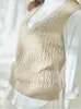 Femmes Tricoté Pull Vest 100% Pulls en laine Pull Femme Gilets chauds Vesseroles Vêtements Femelle Vêtements Vêtements 2021 Hiver Nouveau